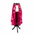 SiaLinda: Skirt Aurelia, gold yellow metallic, satin, lilies application, asymmetric, slitted