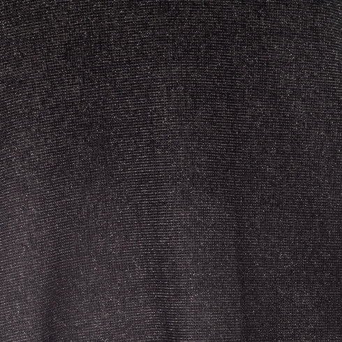 Nuria Bolero Metallic Schwarz, Jersey mit Lurex, flexibles Top für Korsetts | SiaLinda