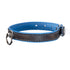 SiaLinda: Lederhalsband blau-schwarz mit O-Ring, Elchleder, 2 cm, zwei Längen