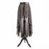 SiaLinda: O-Rock Onza, Leo-Muster mit Silber, transparent, Designerstoff, asymmetrisch