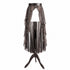 SiaLinda: O-Rock Onza, Leo-Muster mit Silber, transparent, Designerstoff, asymmetrisch