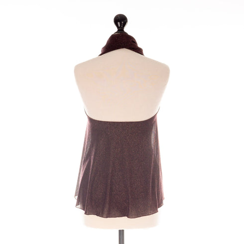 Nuria Bolero Metallic Kupfer, Jersey mit Lurex, flexibles Top für Korsetts | SiaLinda - SiaLinda.com