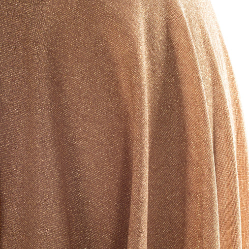 Rock Metallic Gold - Asymmetrischer Goldrock aus Lurex - Jersey | Röcke | SiaLinda - SiaLinda.com