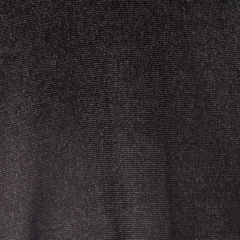 Rock Metallic Schwarz - Asymmetrischer Fetischrock aus Lurex - Jersey | Röcke | SiaLinda - SiaLinda.com