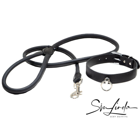Set Halsband Nummer 12 in 25mm & Leine 120cm zum Sparpreis - SiaLinda.com
