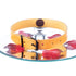 SiaLinda: BDSM Halsband Premium Vacchetta Leder aus Italien honig gelb, mit oder ohne Ring, Geschenkverpackung - SiaLinda.com
