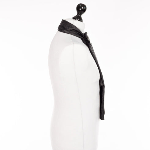 SiaLinda: Bindar Schal Krawatte schwarz, Halsschmuck, Cabochon, Augenbinde - SiaLinda.com