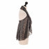 SiaLinda: Bolero Nuria Onza, Leo-Muster mit Silber, transparent, Designerstoff - SiaLinda.com