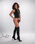 SiaLinda: Charlotte Damen Weste - Jacke, Brokat, schwarz, stark und sexy - SiaLinda.com