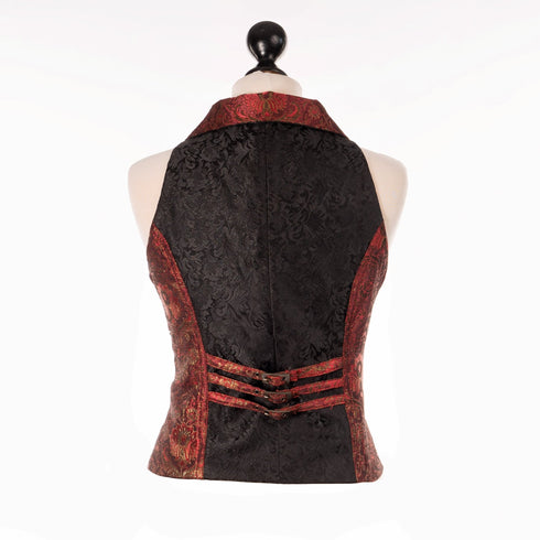 SiaLinda: Charlotte Damen Weste - Jacke, Brokat, schwarz, stark und sexy - SiaLinda.com