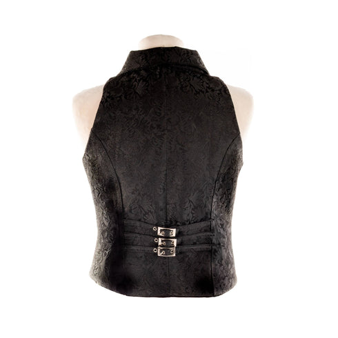 SiaLinda: Charlotte Damen Weste - Jacke, Brokat, schwarz, stark und sexy - SiaLinda.com