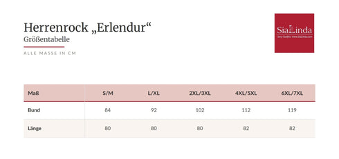 SiaLinda for Men: Herrenrock Erlendur, Kilt Stil, Baumwolle und Leder, schwarz - SiaLinda.com
