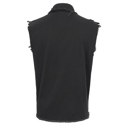 SiaLinda for Men: Shirt Sverre, ärmellos, Streetware Style, schwarz, Baumwolle - SiaLinda.com