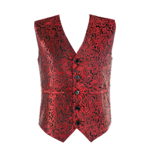 SiaLinda for Men: Weste Rohan, Jacquard rot schwarz - SiaLinda.com