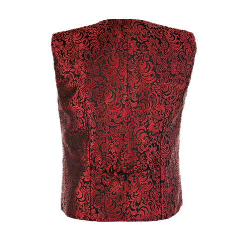 SiaLinda for Men: Weste Rohan, Jacquard rot schwarz - SiaLinda.com