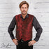 SiaLinda for Men: Weste Rohan, Jacquard rot schwarz - SiaLinda.com