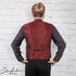 SiaLinda for Men: Weste Rohan, Jacquard rot schwarz - SiaLinda.com