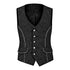 SiaLinda for Men: Weste Steen schwarz mit silbernen Akzenten, Jacquard, S bis 7XL - SiaLinda.com