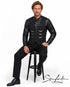 SiaLinda: Gothic Aristokrat Weste Herren Greif, schwarz, Jacquard, Flügel-Applikationen - SiaLinda.com