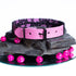 SiaLinda: Gothic Halloween Halsband Vacchetta Leder pink mit Spitze, mit oder ohne Ring, Geschenkverpackung - SiaLinda.com