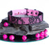 SiaLinda: Gothic Halloween Halsband Vacchetta Leder pink mit Spitze, mit oder ohne Ring, Geschenkverpackung - SiaLinda.com