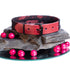 SiaLinda: Gothic Halloween Halsband Vacchetta Leder rot mit Spitze, mit oder ohne Ring, Geschenkverpackung - SiaLinda.com