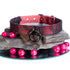 SiaLinda: Gothic Halloween Halsband Vacchetta Leder rot mit Spitze, mit oder ohne Ring, Geschenkverpackung - SiaLinda.com