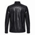 SiaLinda: Gothic Hemd Herren Falk, schwarz, Kunstleder Used-Look, Flügel-Applikation - SiaLinda.com