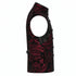 SiaLinda: Gothic Weste Herren schwarz rot Fero, Barock Brokat, ärmellos - SiaLinda.com
