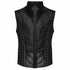 SiaLinda: Gothic Weste Herren Stehkragen Rune, schwarz, Jacquard, seitliche Schnürung - SiaLinda.com
