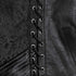 SiaLinda: Gothic Weste Herren Stehkragen Rune, schwarz, Jacquard, seitliche Schnürung - SiaLinda.com