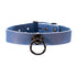 SiaLinda: Halsband Blue Sky, echtes Leder himmel blau, zwei O - Ringe 20mm zur Auswahl, Geschenkverpackung - SiaLinda.com