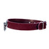 SiaLinda: Halsband Red Velvet, Veloursleder mit großem O - Ring 20mm, wein rot, Geschenkverpackung - SiaLinda.com