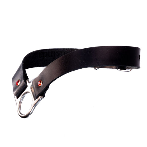 SiaLinda: Halsband Trigon Chroma mit exklusivem O - Ring Element und farbigen Kristallenen - SiaLinda.com