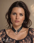 SiaLinda: Halsband Trigon Chroma mit exklusivem O - Ring Element und farbigen Kristallenen - SiaLinda.com