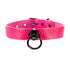 SiaLinda: Halsband Ziegennappa pink, feinstes italienisches Leder, pur oder mit O - Ring - SiaLinda.com