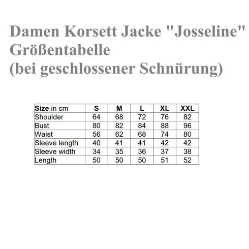 SiaLinda: Josseline Damen Korsett - Jacke, Jacquard, schwarz, stark und sexy - SiaLinda.com