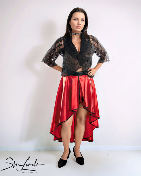 SiaLinda Kimi, Bolero im Kimono Stil, Material - Mix, flexibel zu tragen - SiaLinda.com