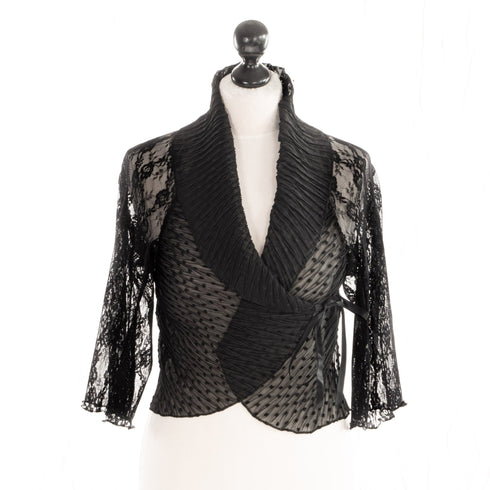 SiaLinda Kimi, Bolero im Kimono Stil, Material - Mix, flexibel zu tragen - SiaLinda.com