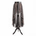 SiaLinda: O-Rock Onza, Leo-Muster mit Silber, transparent, Designerstoff, asymmetrisch - SiaLinda.com