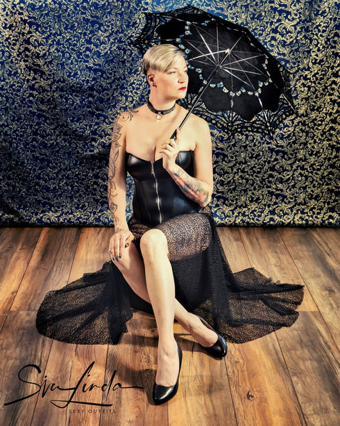 SiaLinda: Rock Oceana XIV, Gitterstoff, transparent, auch als Überrock - SiaLinda.com