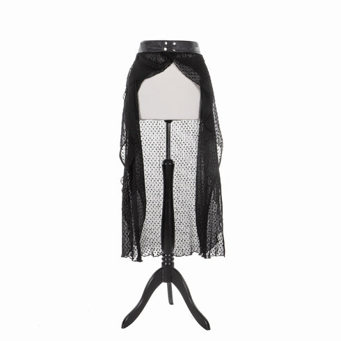 SiaLinda: Rock Plia, schwarz Plissee, teil transparent, sexy - SiaLinda.com