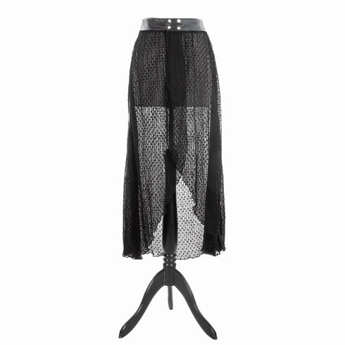 SiaLinda: Rock Plia, schwarz Plissee, teil transparent, sexy - SiaLinda.com