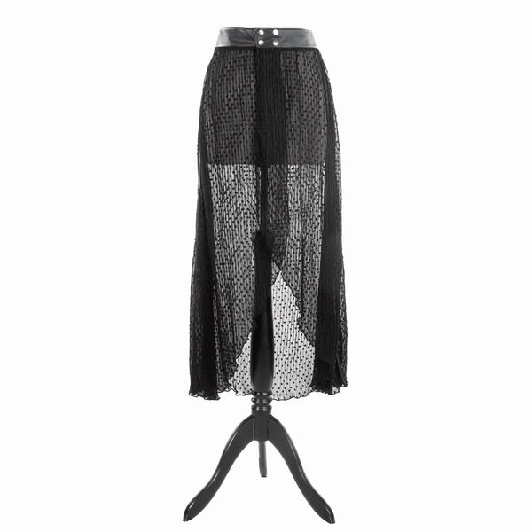 SiaLinda: Rock Plia, schwarz Plissee, teil transparent, sexy - SiaLinda.com