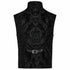 SiaLinda: Schwarze Gothic Weste Herren Nero, Barock Brokat, ärmellos - SiaLinda.com
