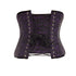 SiaLinda: Unterbrust Korsett Lilas, lila schwarz, Brokatstoff, Premiumkollektion - SiaLinda.com