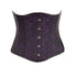 SiaLinda: Unterbrust Korsett Lilas, lila schwarz, Brokatstoff, Premiumkollektion - SiaLinda.com