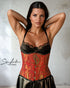 SiaLinda: Unterbrust Korsett Toinette, rot schwarz gold, Premiumkollektion, sexy - SiaLinda.com