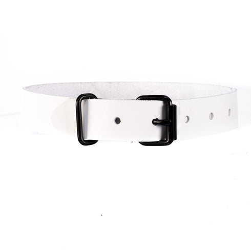 SiaLinda: YOU Albina Lackleder Halsband weiss, individuelle Gravur, personalisiert, ohne O - Ring - SiaLinda.com