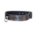 SiaLinda YOU Buddy schwarz Ring - personalisiertes BDSM Halsband mit Edelstahl O - Ring, breites Rindsleder, mit Wunschgravur - SiaLinda.com